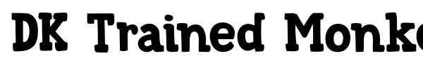 DK Trained Monkey font preview